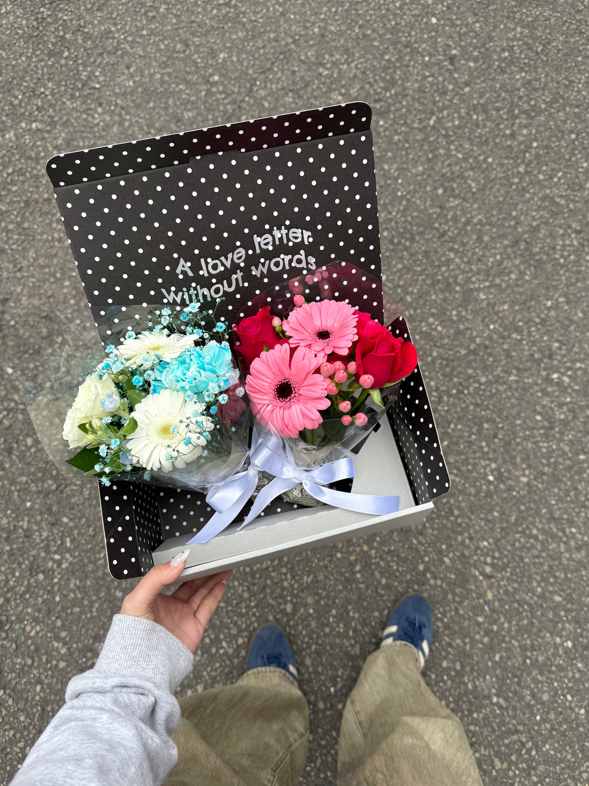 ⚫︎ドット⚫︎花束S