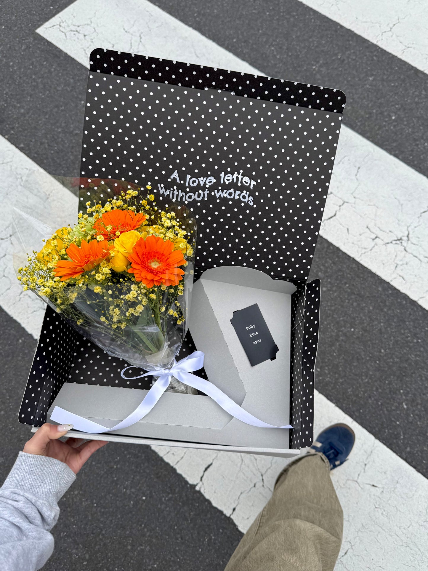 ⚫︎ドット⚫︎花束L