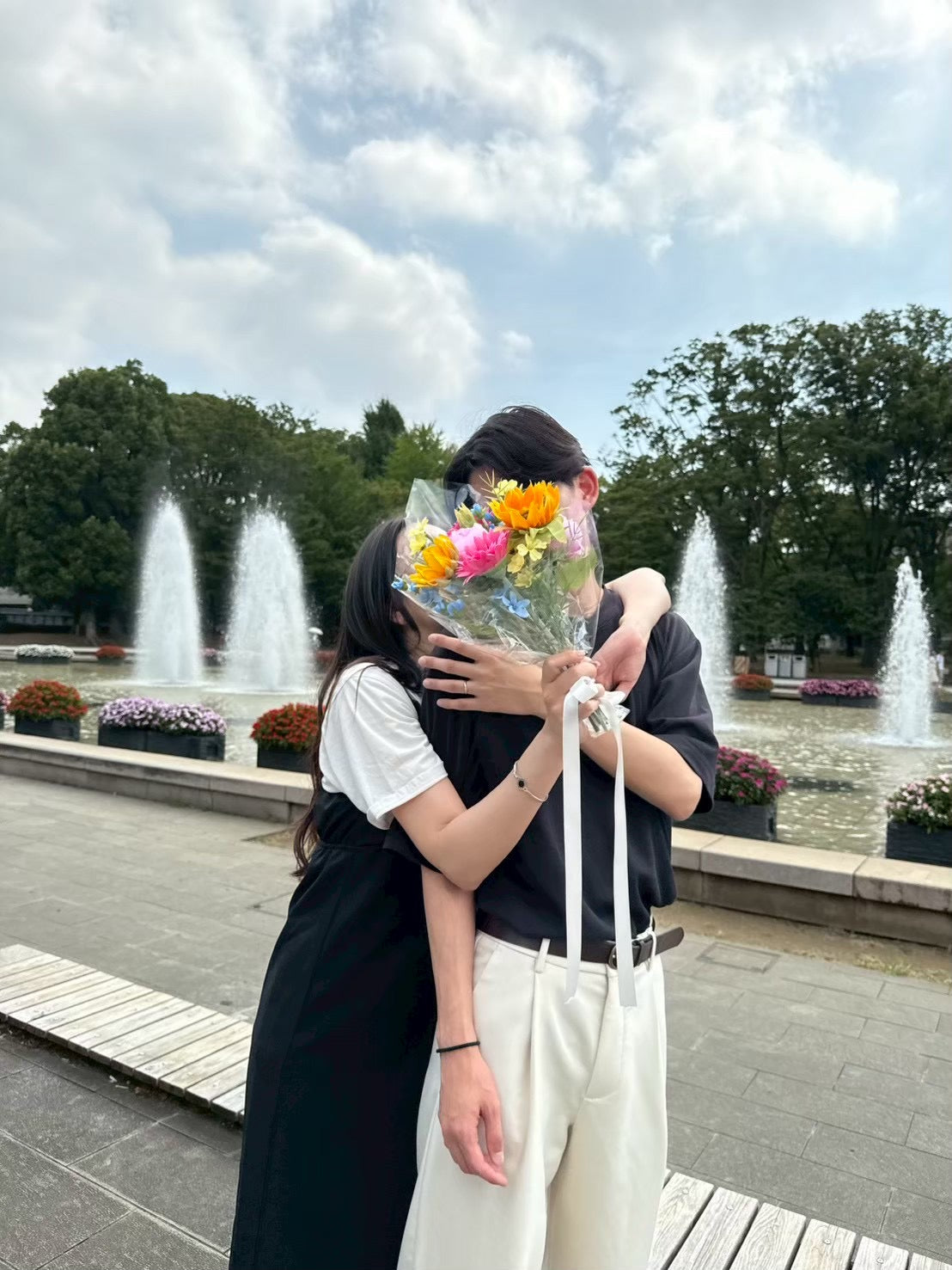 ⚫︎ドット⚫︎【造花】花束L