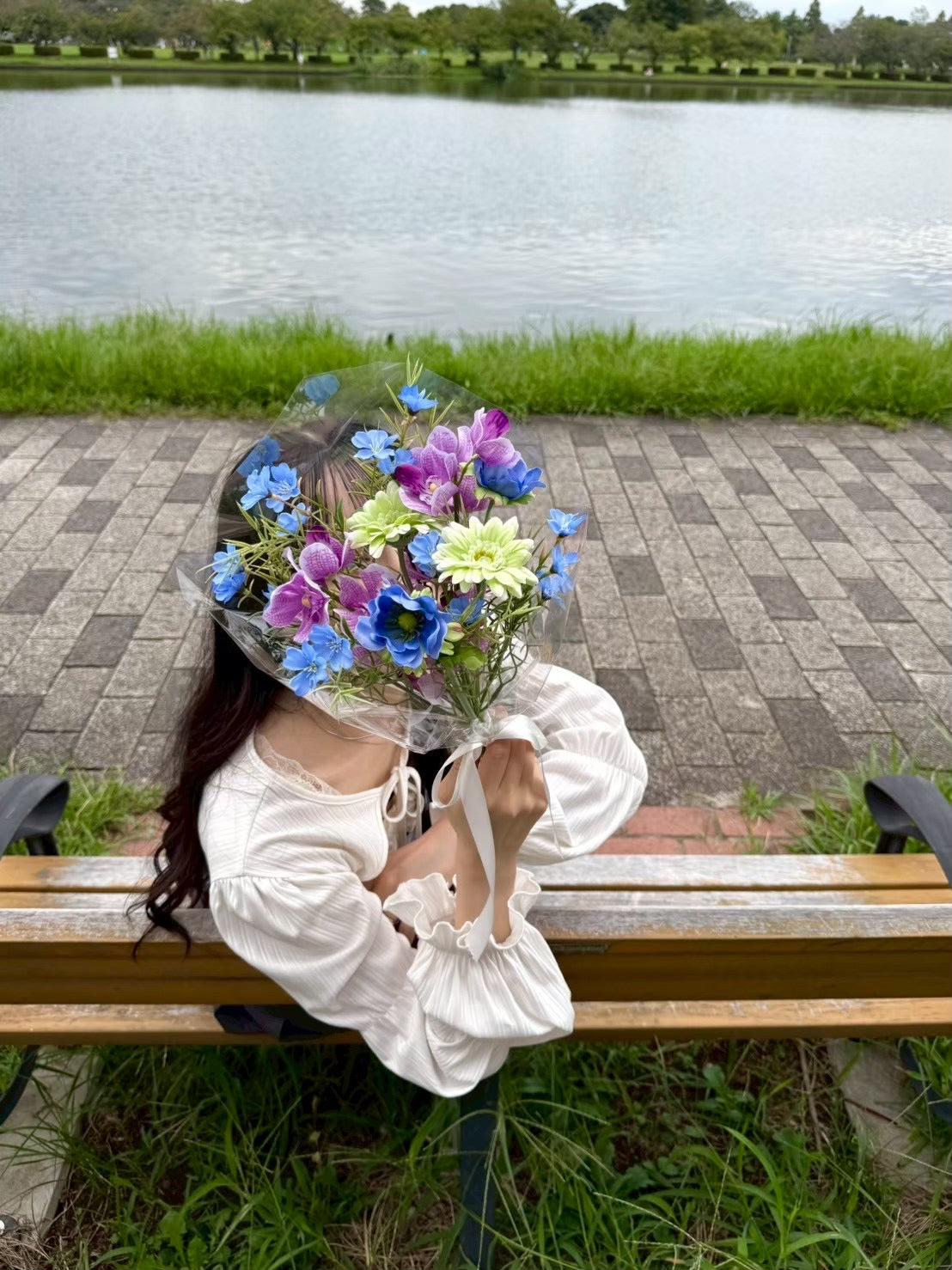 ⚫︎ドット⚫︎【造花】花束L